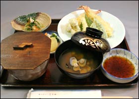 天ぷら定食　写真